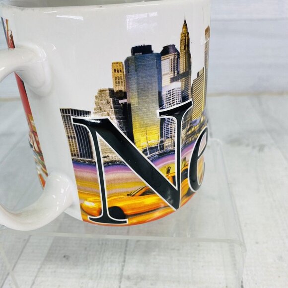 Americaware 2007 NEW YORK Radio City Lady Liberty 3-D Jumbo 18oz Ceramic Cup Mug - Picture 5 of 12